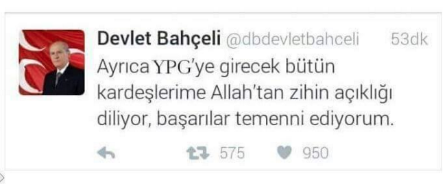 Bahçeli’nin YGS’ye girecek öğrenciler için attığı tweet başarısız bir montajla değiştirilmişti.