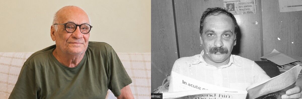 Sağdaki fotoğraf Eryılmaz'ın Nokta Dergisi döneminden...